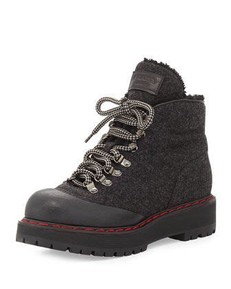 prada shearling fur boots|prada combat boots.